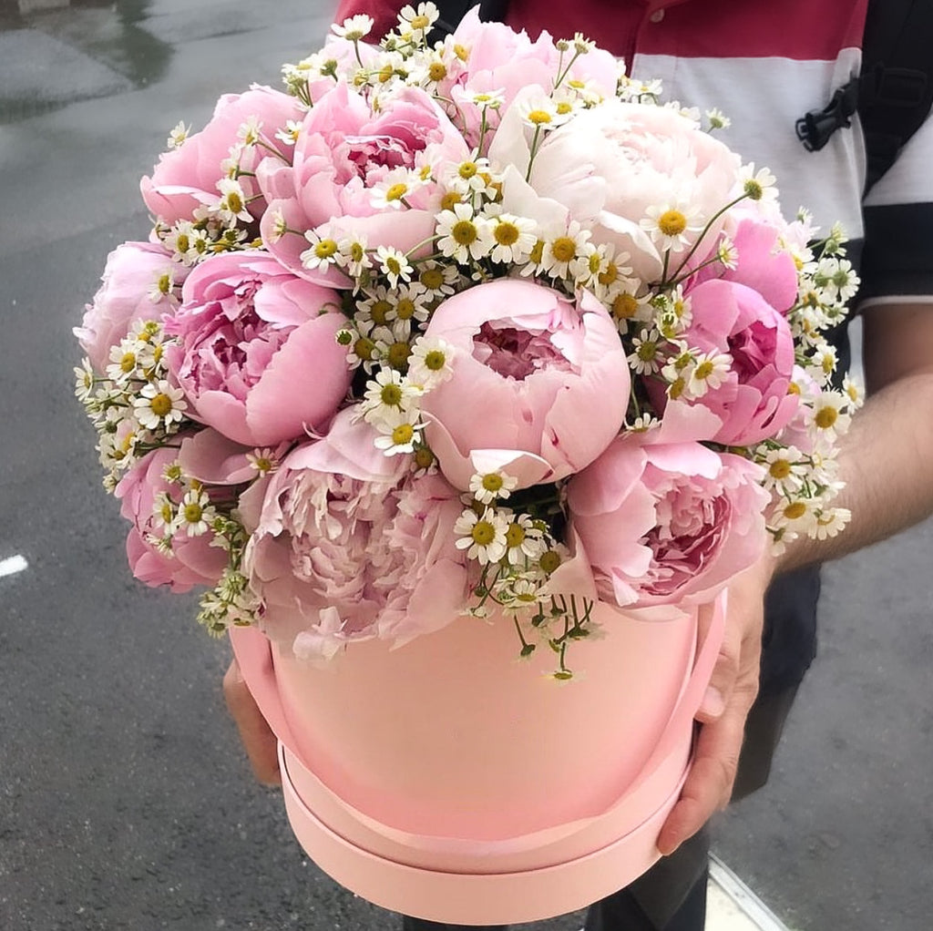 Mother's Day Peony Hat Box