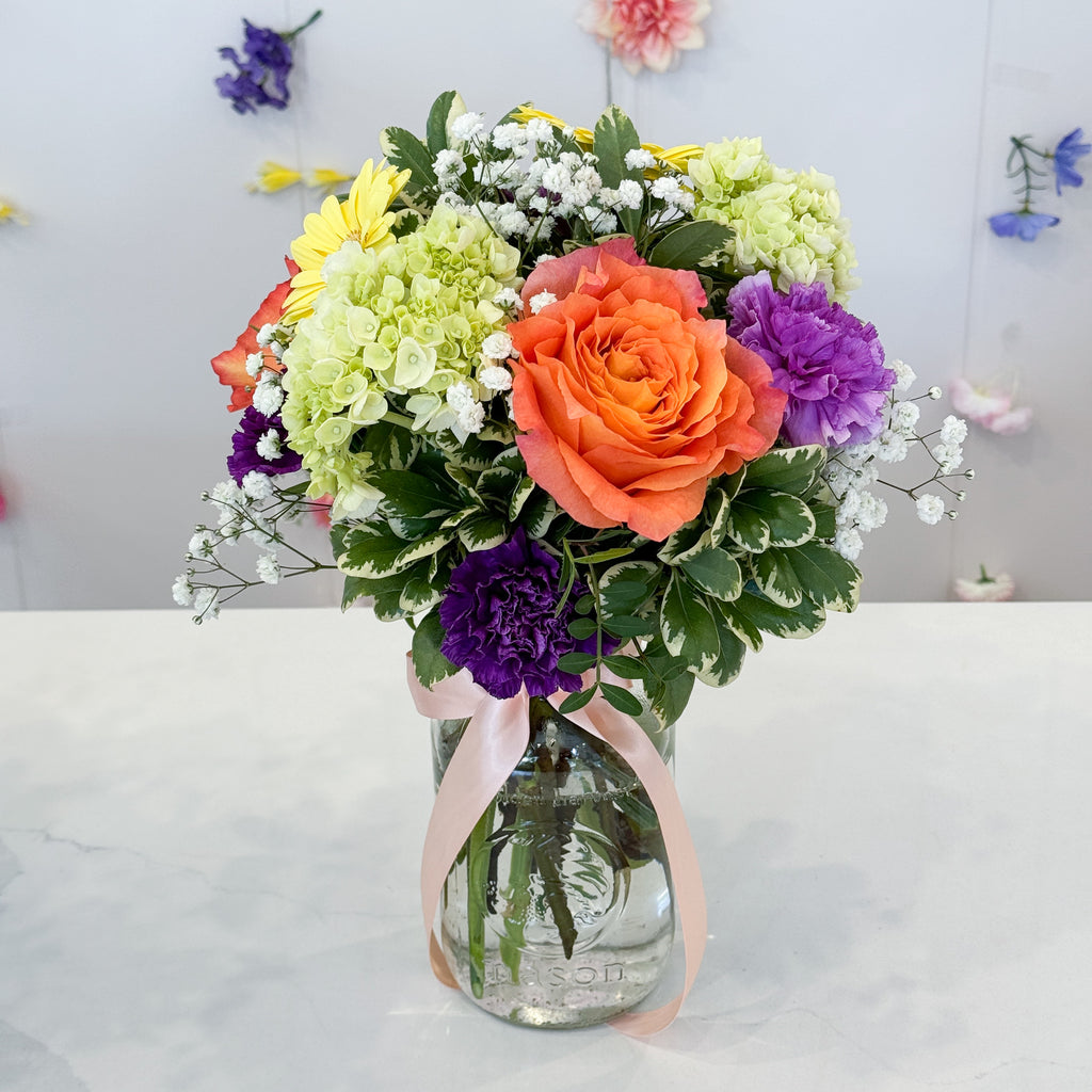 Designer's Choice Mason Jar Arrangement